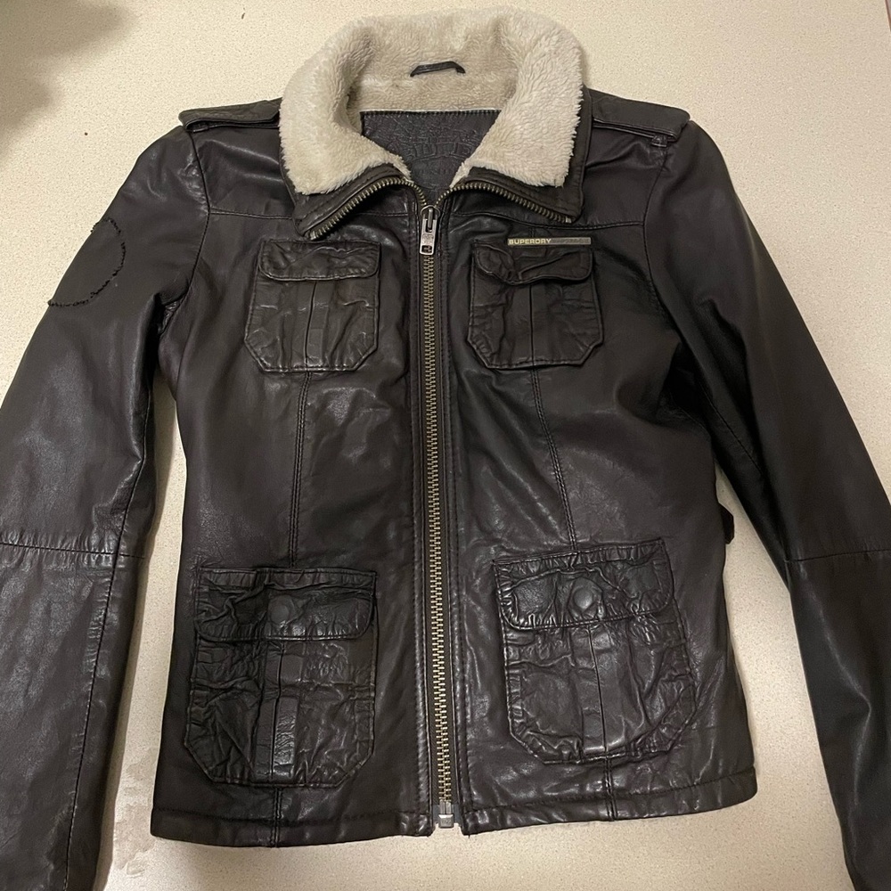 SuperDry leather jacket